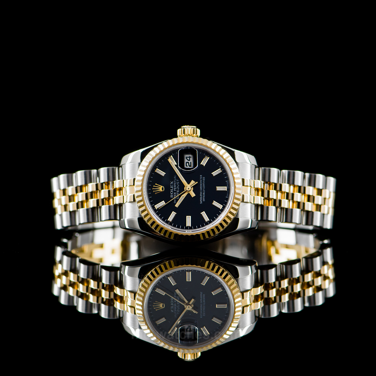 rolex oyster perpetual datejust gold silver