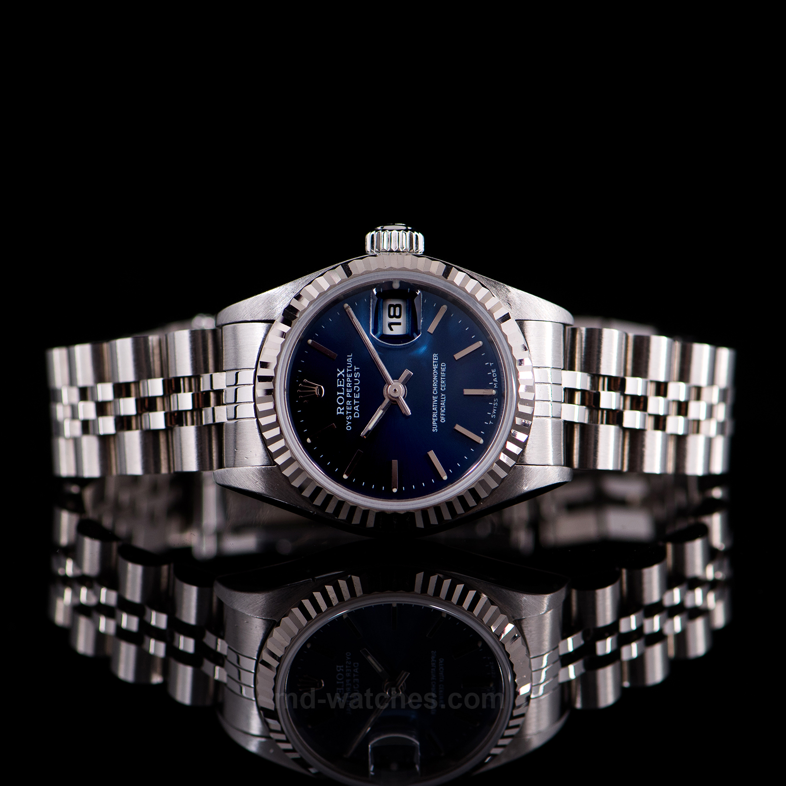 rolex oyster perpetual datejust blue dial price